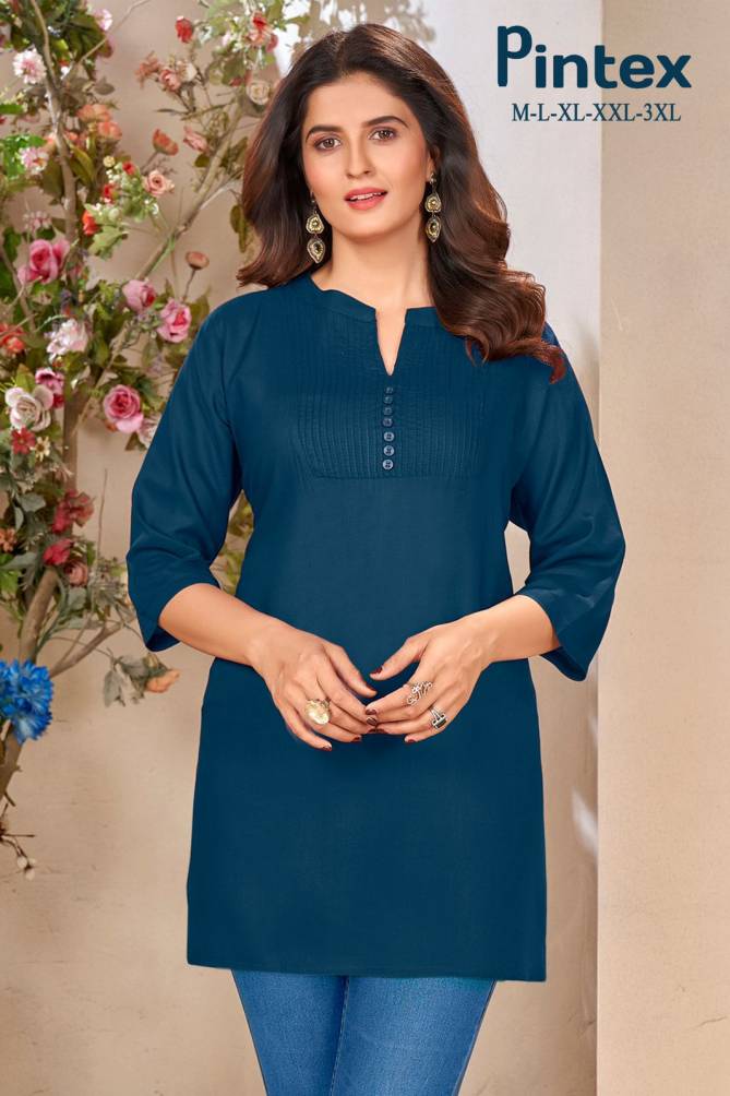 Sangeet Pintex 1001 Rayon Palin Ladies Top Wholesale Price In Surat
